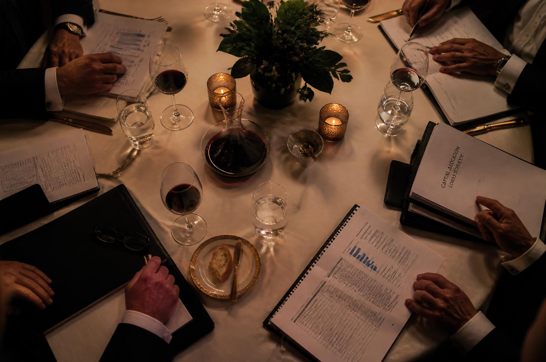 Jantar executivo de fechamento de parceria institucional